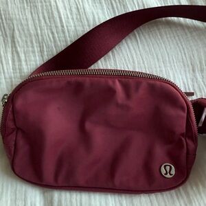 Lululemon Burgundy Crossbody Everywhere Belt Bag